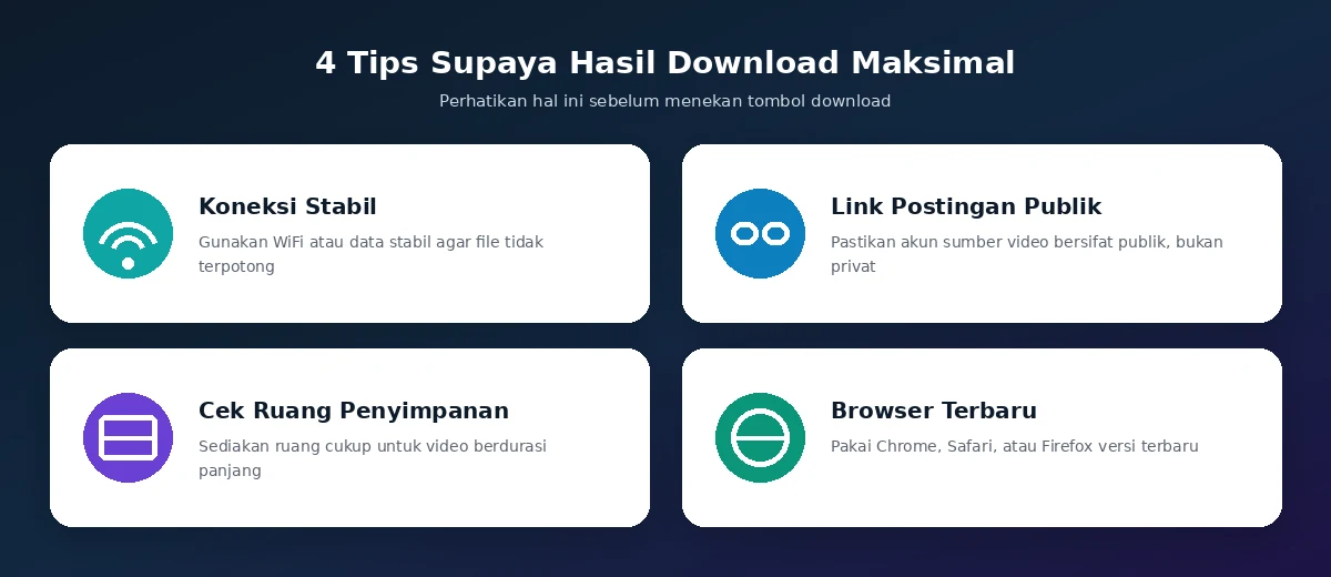 4 tips agar hasil download video Instagram HD maksimal