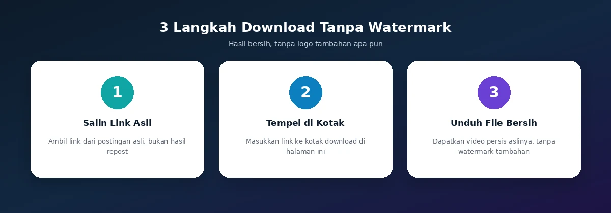 3 langkah download video Instagram tanpa watermark