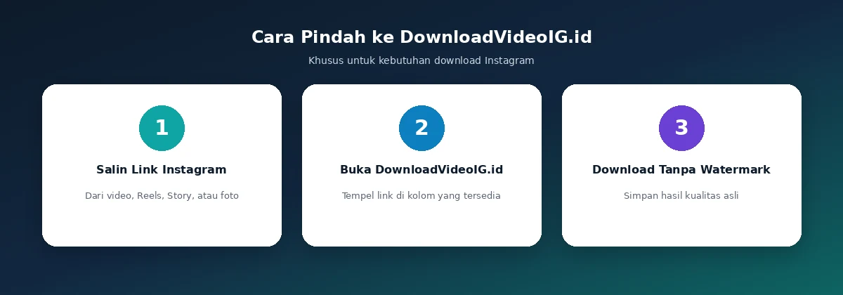 Cara pindah ke DownloadVideoIG.id